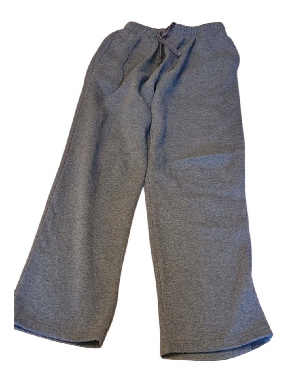Athletic Works Dark Charcoal Gray Track Pants with Drawstring
